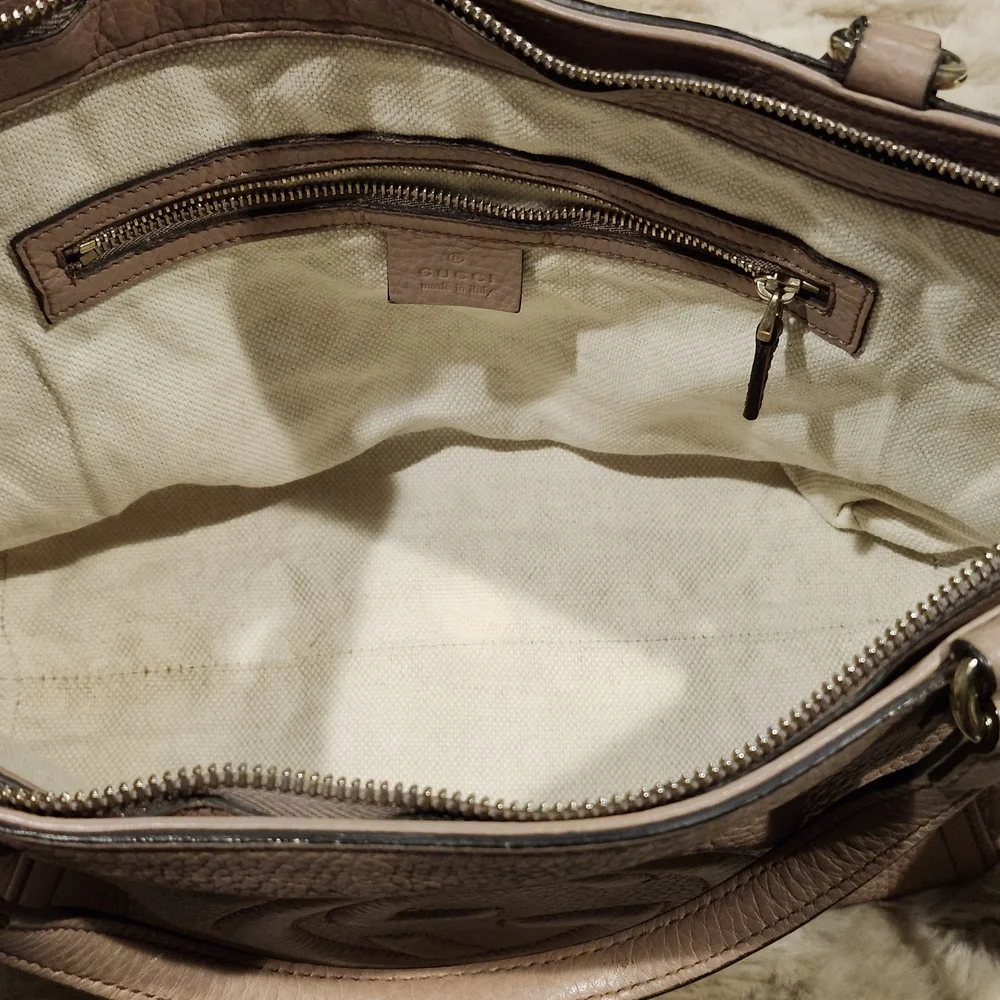 Gucci Blush Pink Soho Crossbody/ Tote Bag - Picture 13 of 16